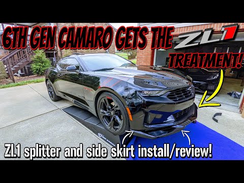 Give your 6th Gen Camaro RS the ZL1 LOOK! ACS Composite Splitter and Side Skirt Install!