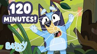 Bluey has to BEWARE of spiders in the creek!🕸️🕷️😱 | 120 MINUTES | Bluey gameplay video by Jvangenderen, 109:01 duration