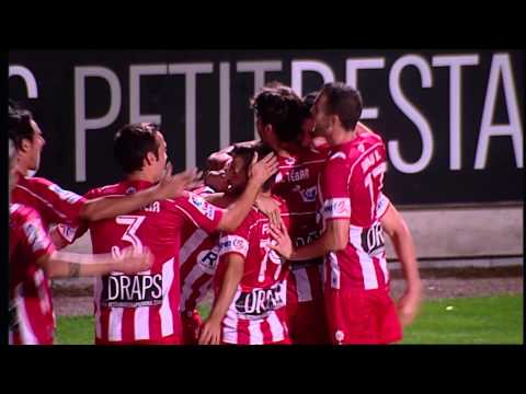 La Liga | Gol de Benja de penalti (3-0) en el Girona FC - Recreativo de Huelva | 14-10-2012 | J9