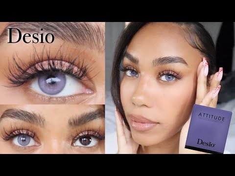 PURPLE Contacts?! DESIO Very Peri | Unboxing, Try-On & Review