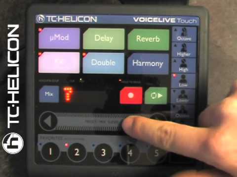 TC-Helicon VoiceLive Touch basic navigation