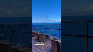 È come un viaggio che nella notte finisce 💙 su Msc Crociere con msc friend guy around the world