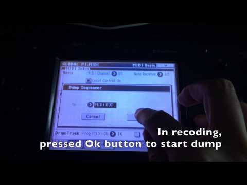 How to record M50 Sequencer Setup to Your Project