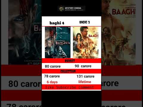 Baaghi 4 Vs Baaghi 3 Movie Comparison || Box Office Collections #shorts