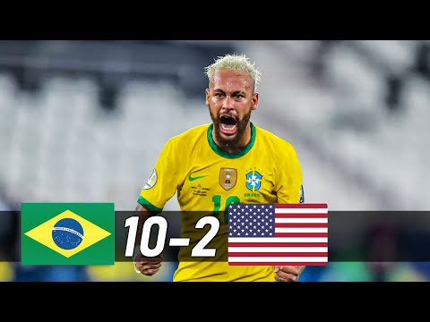 Neymar is Unstoppable! Brazil vs USA (10-2) Full Review