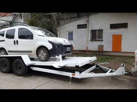 Demostración de Cilindro amortiguando bajada en Tráiler Basculante