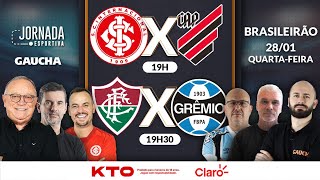INTER 0x1 ATHLETICO | FLUMINENSE 2x1 GRÊMIO | BRASILEIRÃO | JORNADA DIGITAL | 28/01/2026