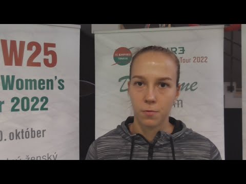 3rd W25 EMPIRE Women's Indoor 2022: Vera Lapko's interview after 1st round win