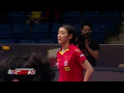 Chen Meng vs Mima Ito   2020 ITTF Qatar Open Highlights Finals