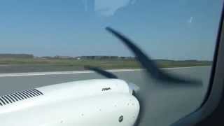 preview picture of video 'Departing Westerland (GWT) on a Sylt Air Cessna 404 for a short traffic pattern'