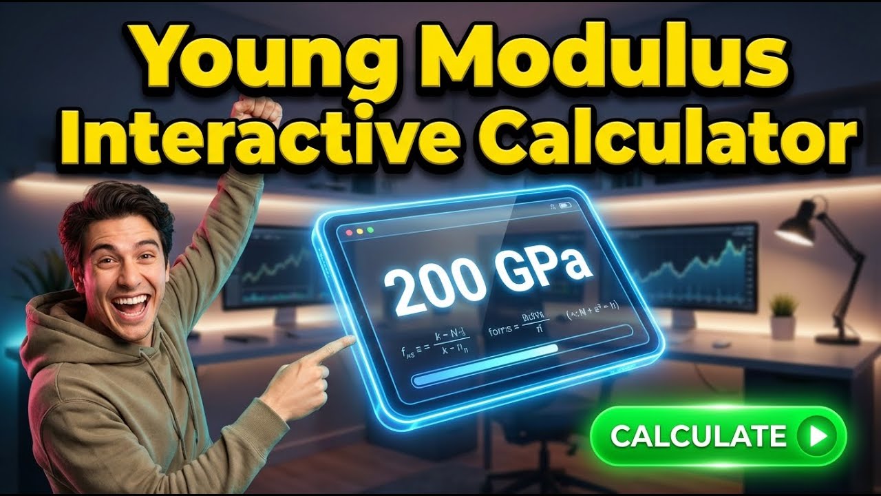 Young Modulus Interactive Calculator