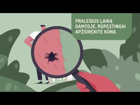 Erkių platinamų ligų prevencijos video klipas