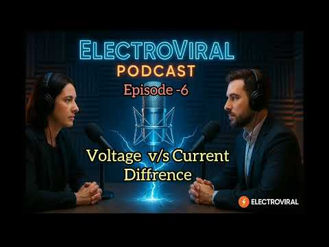 🎙️ Electroviral Podcast Ep 6 | Voltage vs Current Difference Explained in Hindi #electrical #viral