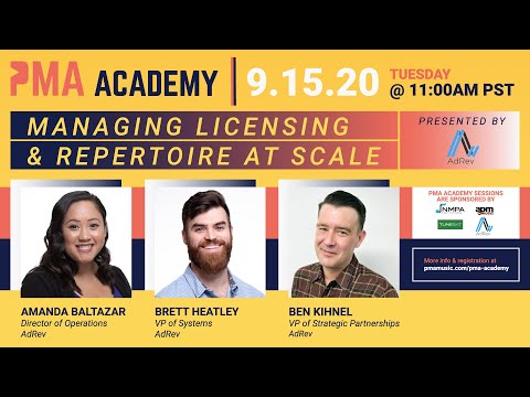Managing Licensing & Repertoire at Scale - YouTube