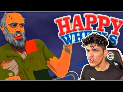 No one is happy in happy wheels😂||MYTHPAT||FUNNY GAMEPLAY🤣🤣||
