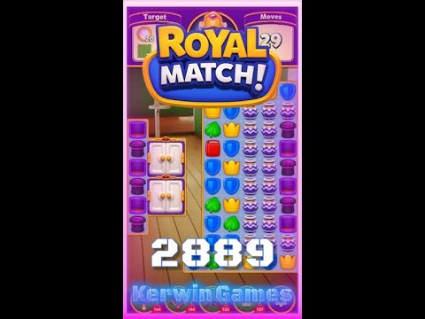 Royal Match Level 2889 - Super Hard Level - No Boosters Gameplay