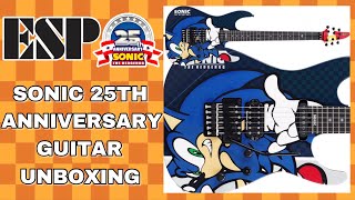 Video thumbnail for ESP Sonic The Hedgehog 25th Anniversary Guitar Unboxing by MizukiiMoon