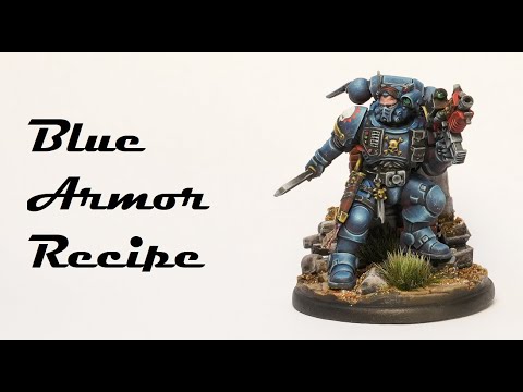 Highlighting Blue Space Marine Armor |  Painting the Ultramarine Phobos Lieutenant