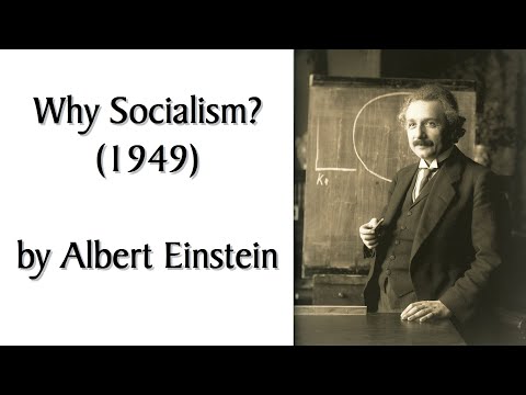 "Why Socialism?" by Albert Einstein. Audiobook of Essay Originally Published in Monthly Review 1949.