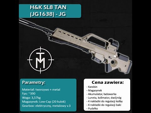 H&K SL8 TAN (JG1638) FIRMY JG - TANIEMILITARIA.PL