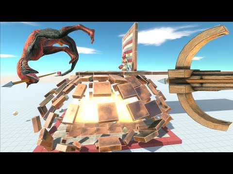 Giant Ballista Throws the Animals into the blast well - Animal Revolt Battle Simulator