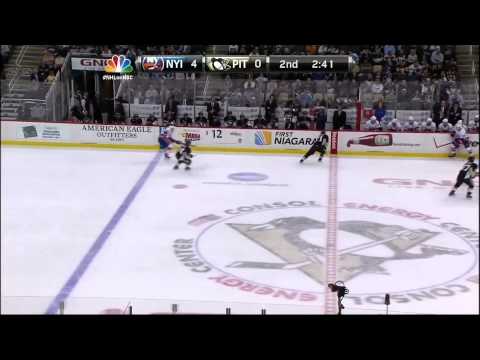 Matt Moulson goal 29 Jan 2013 NY Islanders vs Pittsburgh Penguins NHL Hockey