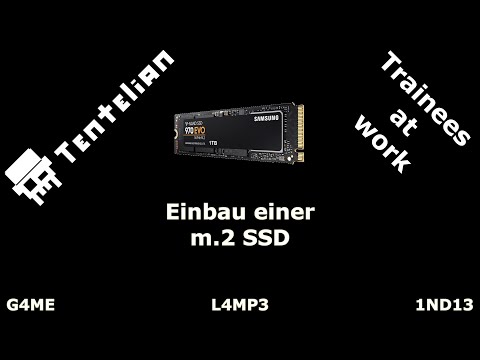 Praktikanten arbeiten | Einbau m.2 SSD in einen Tentelian | Tutorial