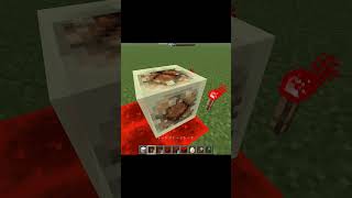 ランプ入りサルファーキューブをレッドストーンブロックに触れさせて光るか試すだけの動画 #shorts #minecraft #マインクラフト #マイクラ