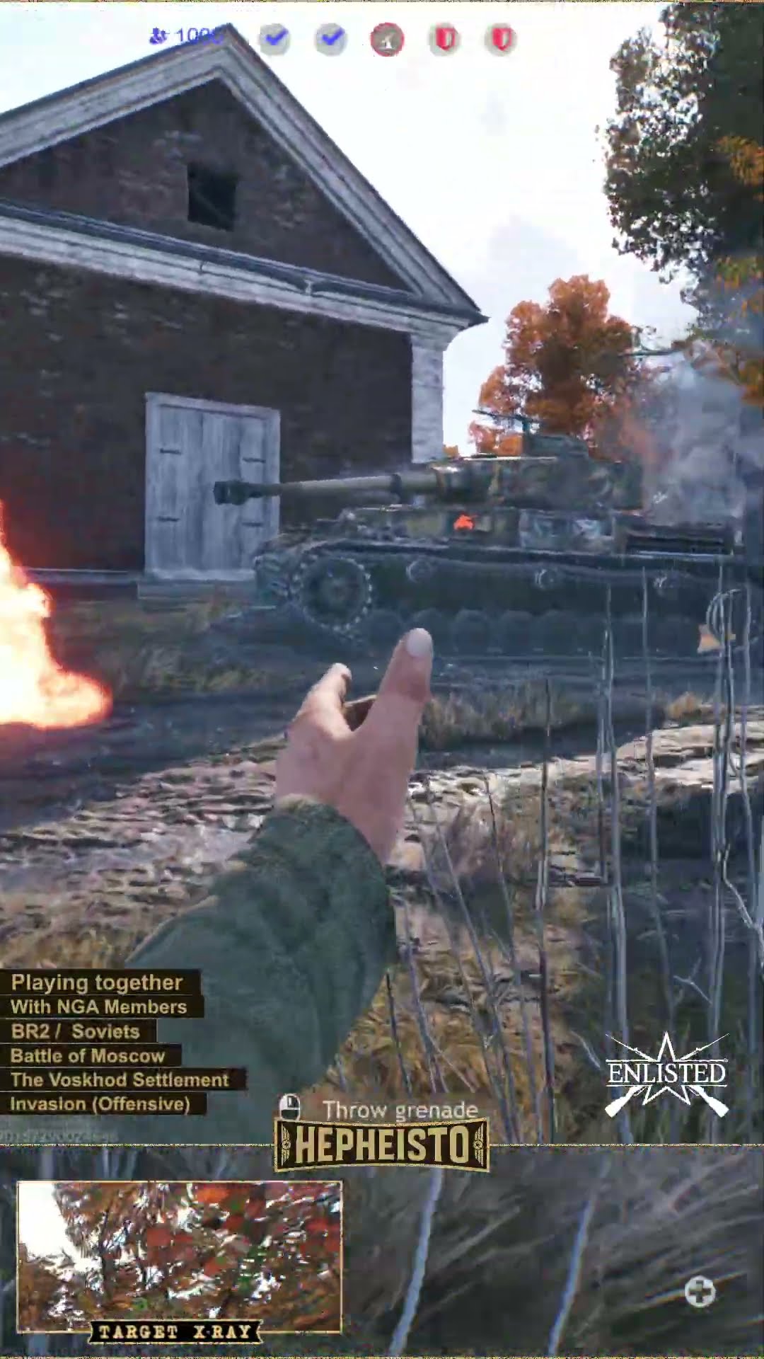 Assaulter eliminates Panzer IV J with TNT Chrge