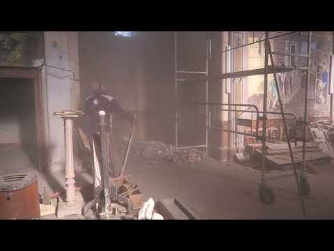 Demolition of the damaged vault at St. Martin de Dauzats