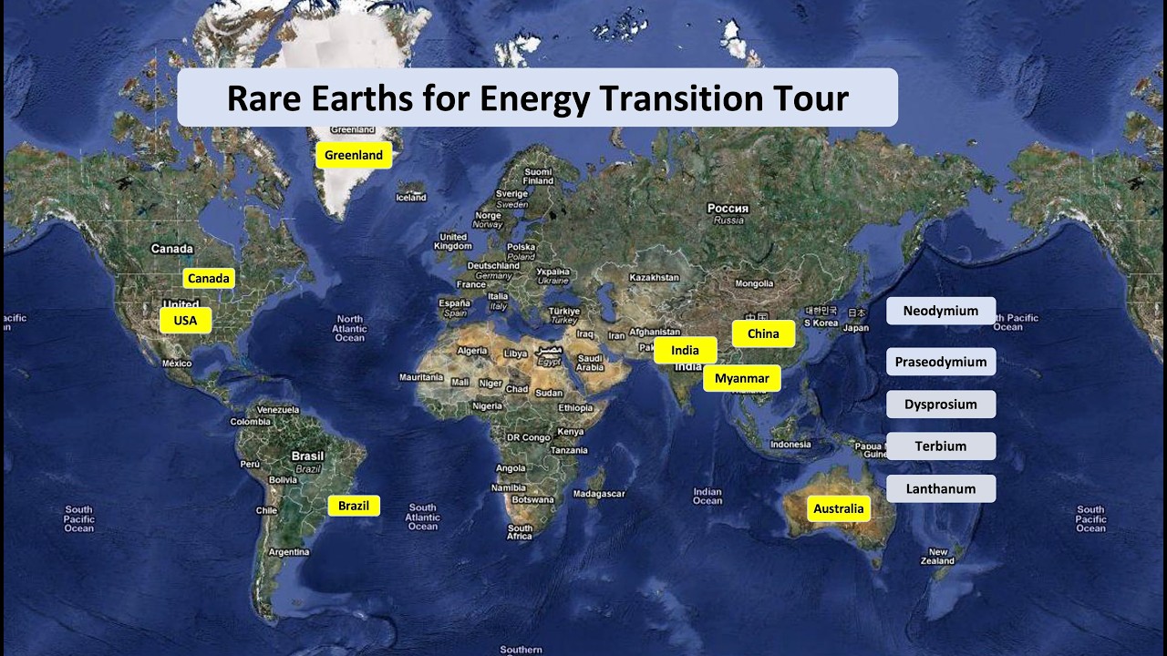 Tour of Rare Earths in the Energy Transition