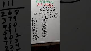 Pick 3 for workout strategy number 1 Illinois evening draw 🤑