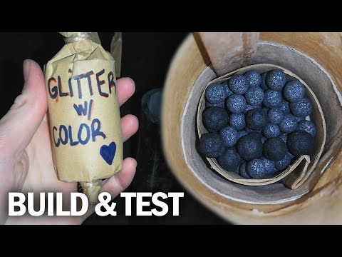 Gorgeous 2" Firework Starmine [Silver Glitter & Color Stars]