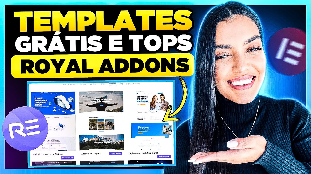 🤯Royal Templates Elementor: Muitos Templates GRÁTIS E INCRÍVEIS editáveis com Elementor WordPress