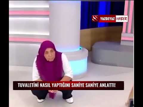 TÜRK TELEVİZYONLARI BUNU DA GÖRDÜ, KADIN TUVALET ANINI SANİYE SANİYE ANLATTI