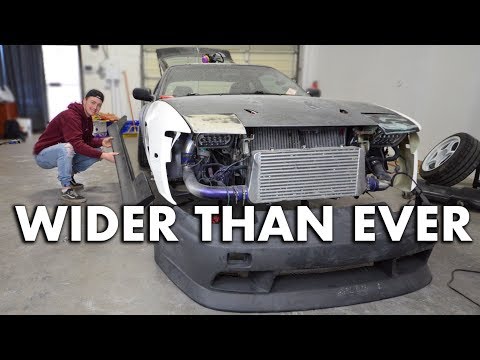 INSTALLING WIDEBODY And New BODY KIT On 240SX