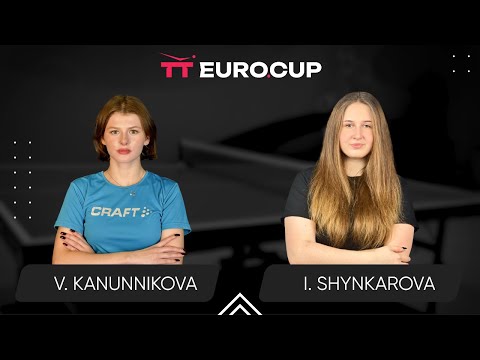 15:30 Vasylysa Kanunnikova - Iryna Shynkarova 04.06.2025 TT Euro.Cup Women Ukraine Star. TABLE 3