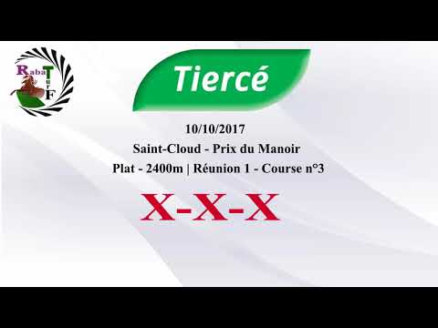 Pronostic -  Rabaturf  | PMU /*100 % Tiercé | 10 - 10 - 2017