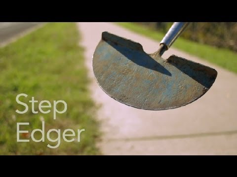 How to Use a Step Edger : Garden Tool Guides
