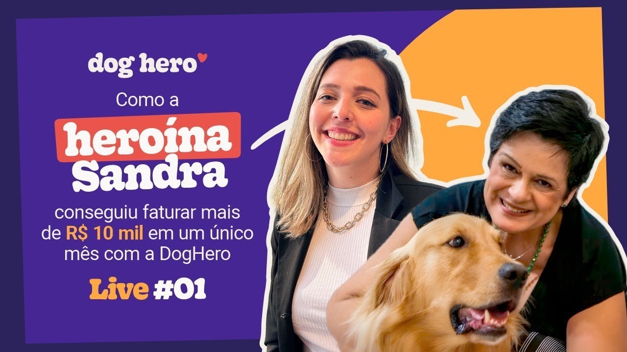 Como a heroína Sandra conseguiu faturar mais de R$ 10 mil em um único mês com a DogHero | Live #01