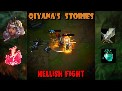 All in Qiyana vs Yone level 3