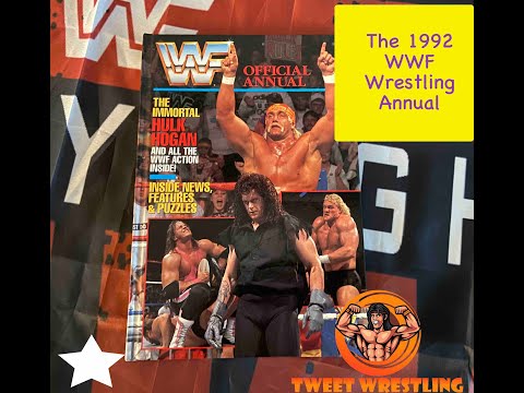 The Official WWF Wrestling Annual From 1992 Grandreams Featuring Hulk Hogan Undertaker & Bret Hart