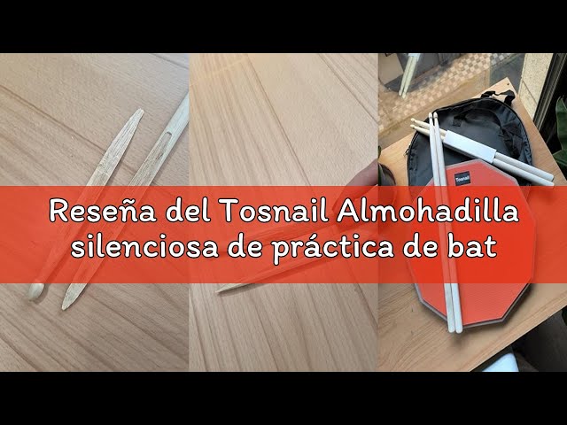 Vídeo relacionado con Tosnail Almohadilla silenciosa de práctica de batería de 12 pulgadas con 2 pares de baquetas y bolsa de almacenamiento