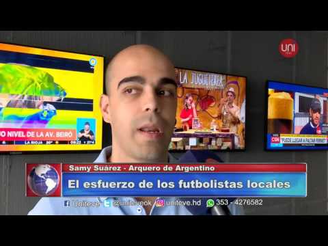 El esfuerzo de los futbolistas locales.