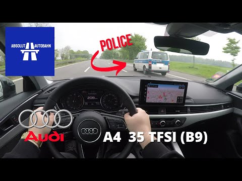 Audi A4 B9 35TFSI Top Speed Test Drive on Autobahn | Absolut Autobahn