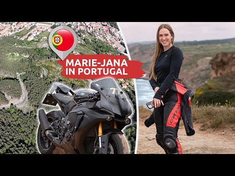 Marie-Jana mit dem Motorrad auf Portugals kurvenreichster Straße 🇵🇹 | calimoto