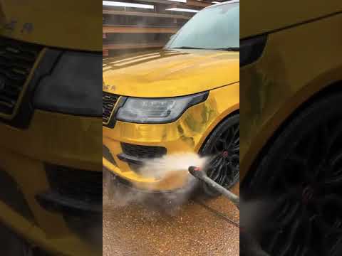 24 ‘s vossen wheels hf-2 Range Rover chrome gold wrapped v8 5.0 LWB