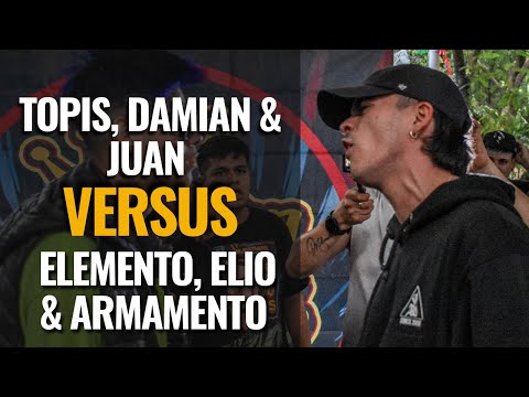TOPIS - DAMIAN - JUAN DT🆚 ELEMENTO - ELION - ARMAMENTO | OCT | Shaolin Battles Pandillas vs Duplas
