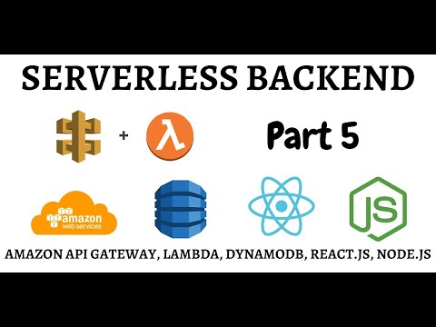 Serverless Application Using React Aws Api Gateway Lambda Function Dynamodb S3 Part 5
