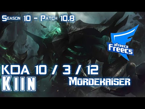 AFs Kiin MORDEKAISER vs The Shy LUCIAN Top - Patch 10.8 KR Ranked